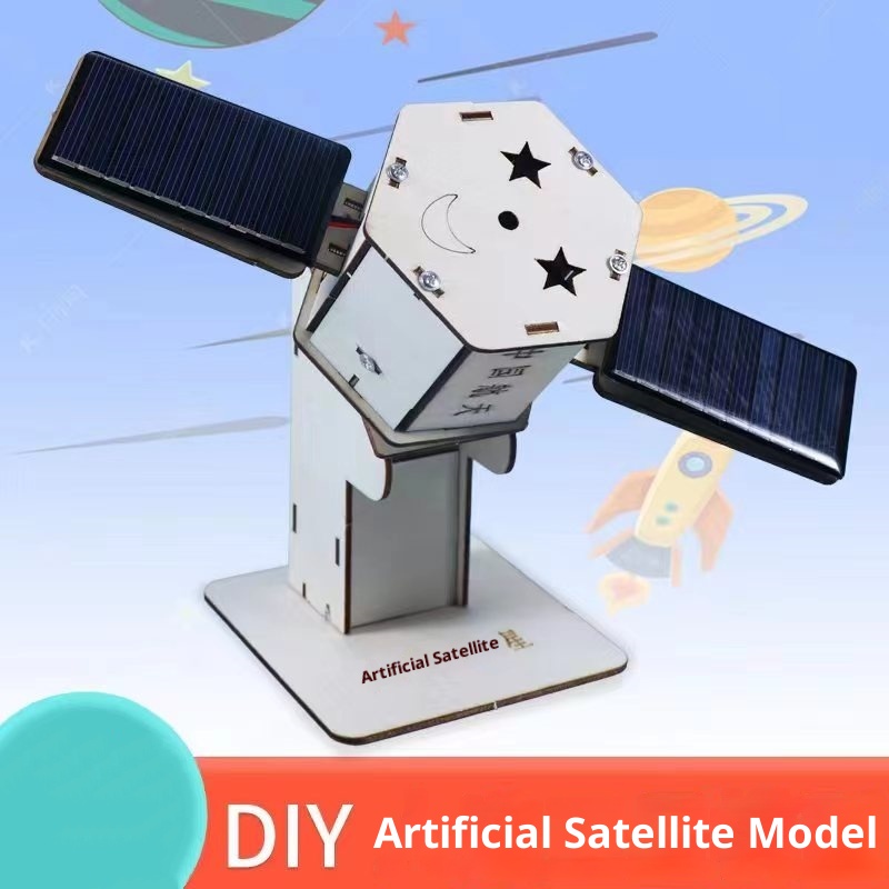 Science Project - DIY Solar Satelliet Kunstmatige Assemblage Kid