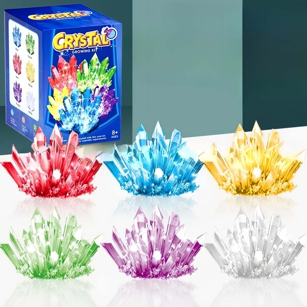 Crystal Growing Kit - 1G-kristalgroeimodel, wetenschapspakket, een verscheidenheid aan kleuren