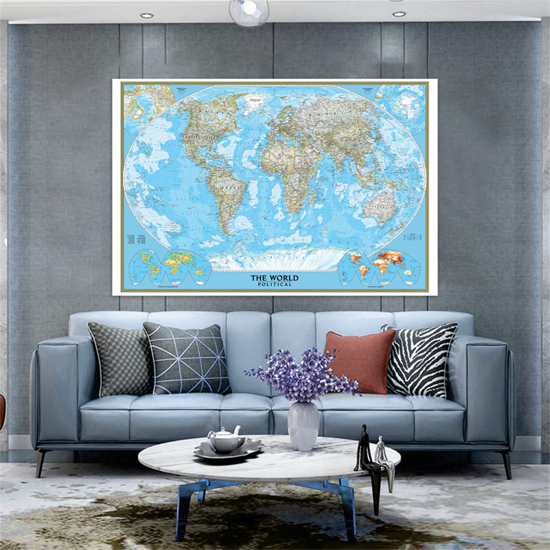 Engelse Wereldkaart Poster Kla - Star Map Poster recensie en prijs