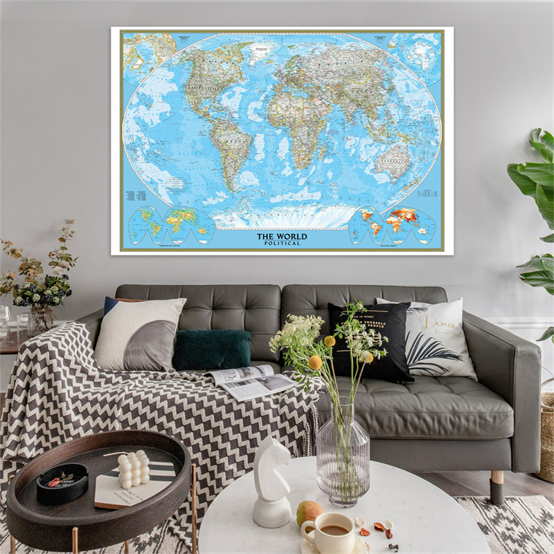 Engelse Wereldkaart Poster Kla - Star Map Poster recensie en prijs