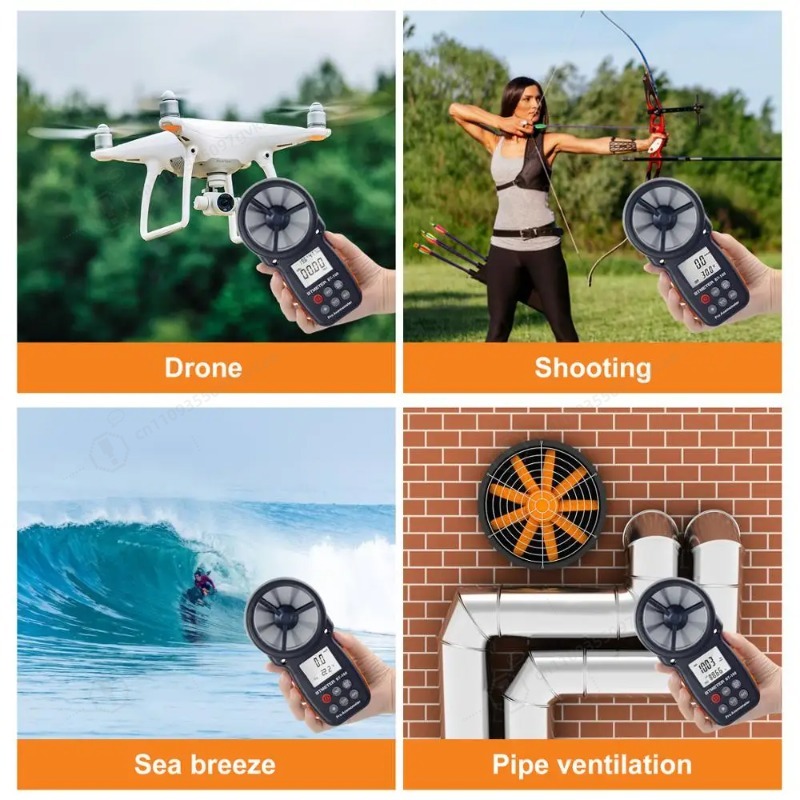 BT-100 digitale anemometer dra - Anemometer Wind Speed recensie en prijs